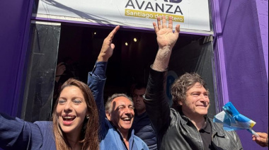 Javier Milei, en Santiago del Estero: "Estamos en el camino correcto mientras que la líder de ellos anda en tobillera"