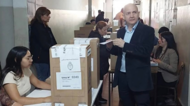 VOTÓ ADRIÁN BRIZUELA, CANDIDATO A DIPUTADO NACIONAL POR LA LIBERTAD AVANZA