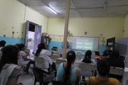En una escuela, personal de la División Ciberdelitos brindó charlas de prevención