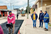 Obra de asfaltado en Los Altos