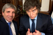 Luis Caputo mostró sus chats con Milei para desmentir una pelea