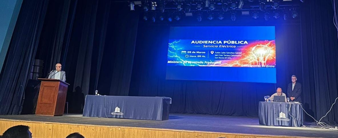 Realizaron audiencia pública por la actualización tarifaria de energía