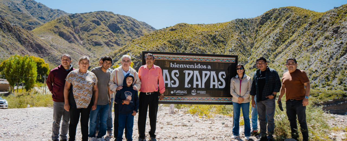 El Gobernador visitó Las Papas: inauguró obra de energía y apuesta al desarrollo turístico