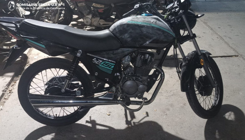 Una motocicleta sustraída fue recuperada
