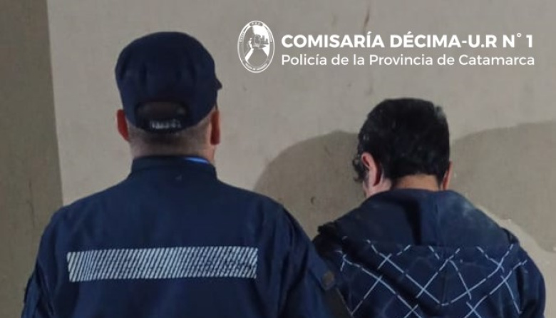 Golpeó a su pareja y terminó detenido