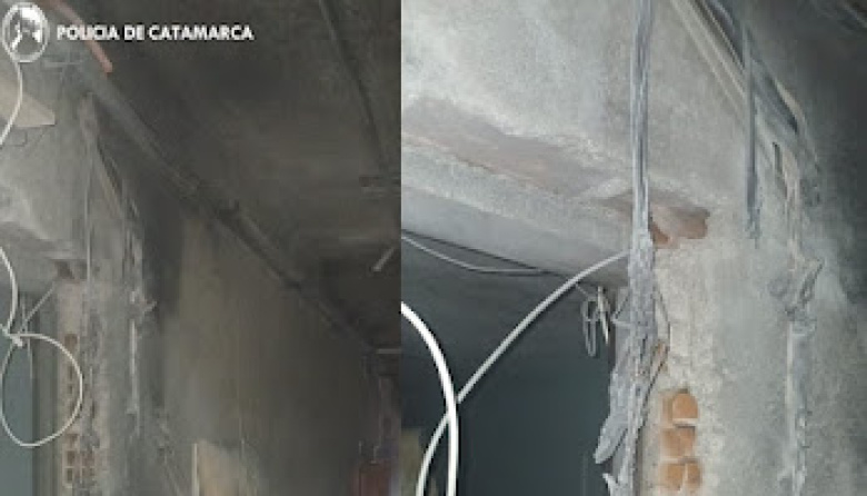 Incendio en un hotel alojamiento de Polcos