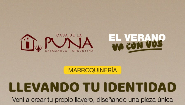 Taller gratuito de marroquinería para toda la familia en Casa de la Puna