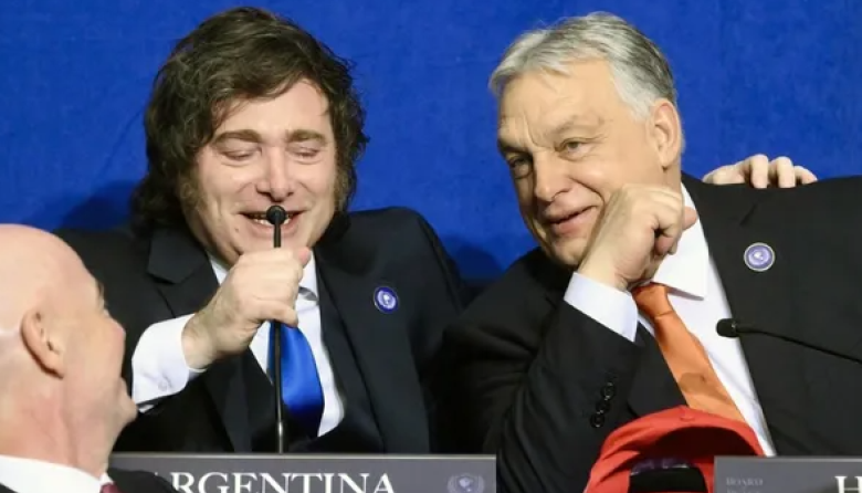 Javier Milei llegó a Hungría para participar de la CPAC y encontrarse con el conservador Viktor Orbán