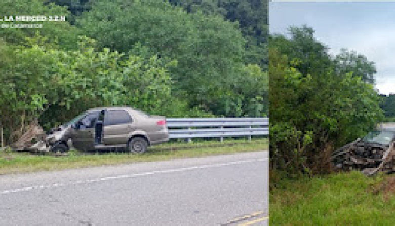 Un hombre resultó herido tras chocar contra un guardarraíl en la Ruta 38