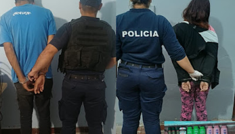 Arrestaron a dos personas por un robo en un local comercial