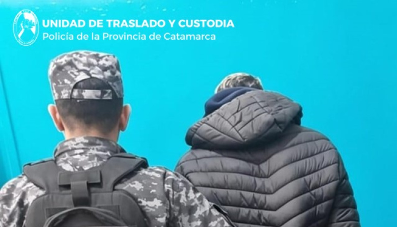 Efectivos policiales trasladaron a un hombre al Servicio Penitenciario