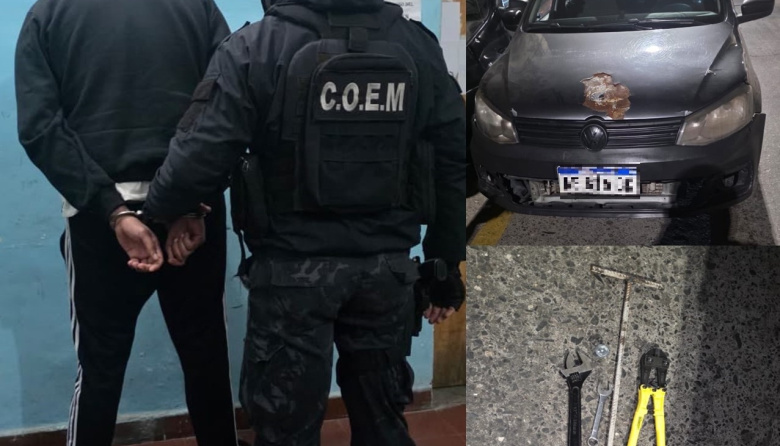 Dos sujetos fueron aprehendidos y elementos de dudosa procedencia secuestrados
