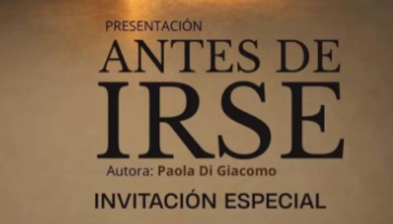 “Antes de irse: el umbral de la decisión” el nuevo libro de Licenciada Paola Di Giacomo
