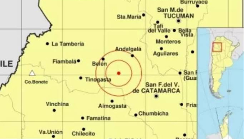 TEMBLOR EN CATAMARCA: VECINOS REPORTAN UN MOVIMIENTO SÍSMICO
