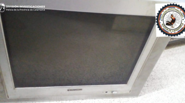 Policías recuperaron un televisor sustraído