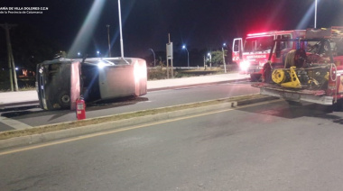 Tras un siniestro vial policías aprehendieron a un hombre en Valle Viejo