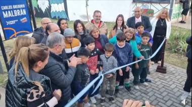 El Intendente Gustavo Saadi inauguró la plazoleta Carlos Malbrán
