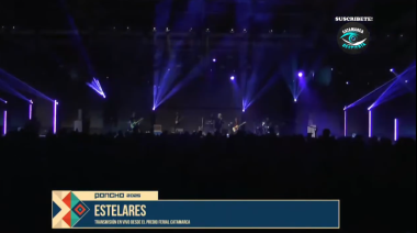 Estelares iluminó la noche del Poncho con un show lleno de emoción y clásicos del rock nacional