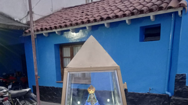 Inauguraron una Gruta en honor a la “Madre Generala del Valle” en la Comisaría Tercera