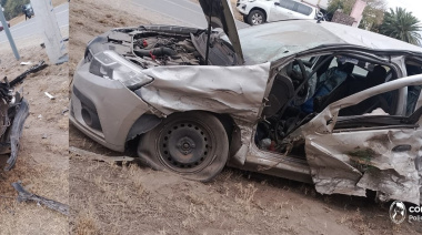 Siniestro vial en el Área Industrial El Pantanillo