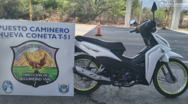 Secuestraron una motocicleta requerida por la Justicia en un puesto caminero