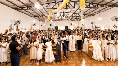 Celebran las Primeras Comuniones en  la capilla Santa Maravillas de Jesús
