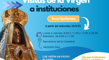 Inscriben para recibir la visita de la Virgen del Valle