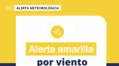 Rige la alerta por vientos
