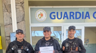 Reconocieron a policías que asistieron en un operativo de emergencia en Valle Viejo