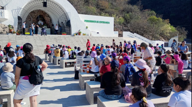 Niños de la Catequesis visitaron la tierra  natal del Beato Esquiú y la Gruta de la Virgen