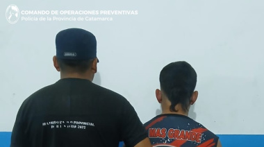 Personal policial aprehendió a un joven en la Capital