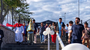 La Virgen del Valle visitó el Polideportivo Sur