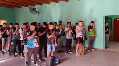 Capellanía Policial inició el recorrido  con la imagen de la Virgen del Valle