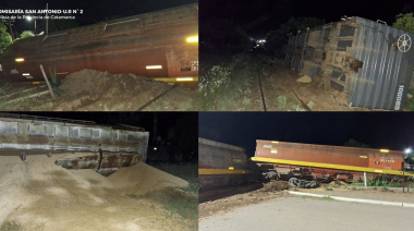 Vagones de un tren de cargas descarrilaron en La Paz