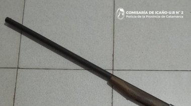 Policías secuestraron un arma de fuego