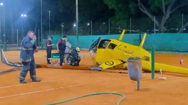 Cayó un helicóptero en el ex circuito KDT de Palermo
