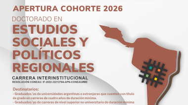 Preinscripciones: Doctorado en estudios Sociales y Políticos Regionales 