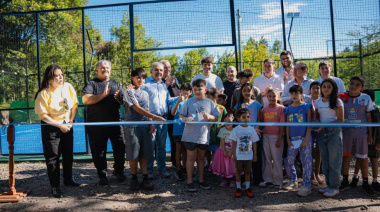 Con la presencia de Agustín Tapia, Las Juntas inauguró una cancha de pádel profesional
