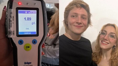 La influencer libertaria Eugenia Rolón chocó el Mar del Tuyú: el alcoholemia dio 1.89