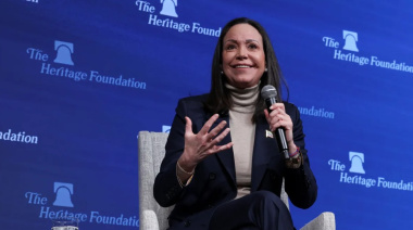 Machado destacó el apoyo de Trump y aseguró: “En Venezuela estamos dando los pasos a una transición verdadera”