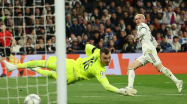 Video: Mastantuono anotó su primer gol en la Champions League