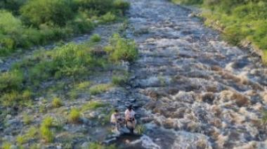 Intensa bajada de agua en Valle Chico