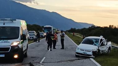 Choque frontal en Ruta 38 dejó tres heridos graves en Paclín