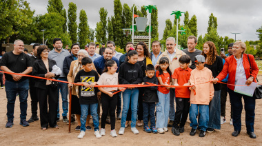 Inauguraron el Parque Los Álamos en Corral Quemado