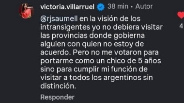 LA VICEPRESIDENTA LE RESPONDIÓ A QUIENES LA CRITICARON POR SU FOTO CON QUINTELA