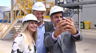 Karina Milei estuvo en Timbúes para inaugurar la planta de Dreyfus