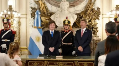 Javier Milei le tomó juramento a Juan Bautista Mahiques como nuevo ministro de Justicia