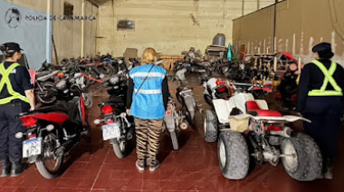 Operativos policiales: secuestran 16 motos, un cuatriciclo y arrestan a cuatro personas