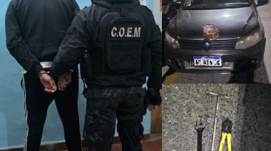 Dos sujetos fueron aprehendidos y elementos de dudosa procedencia secuestrados