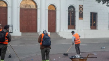 LA CIUDAD VOLVIÓ A QUEDAR IMPECABLE TRAS LOS FESTEJOS